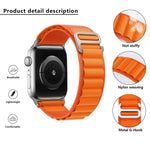 สายรัดนาฬิกาไนลอนแบบห่วง Aline xDfind สำหรับ Apple Watch 46mm / 49mm / 45mm / 44mm, สำหรับ Apple Watch 42mm / 41mm / 40mm / 38mm