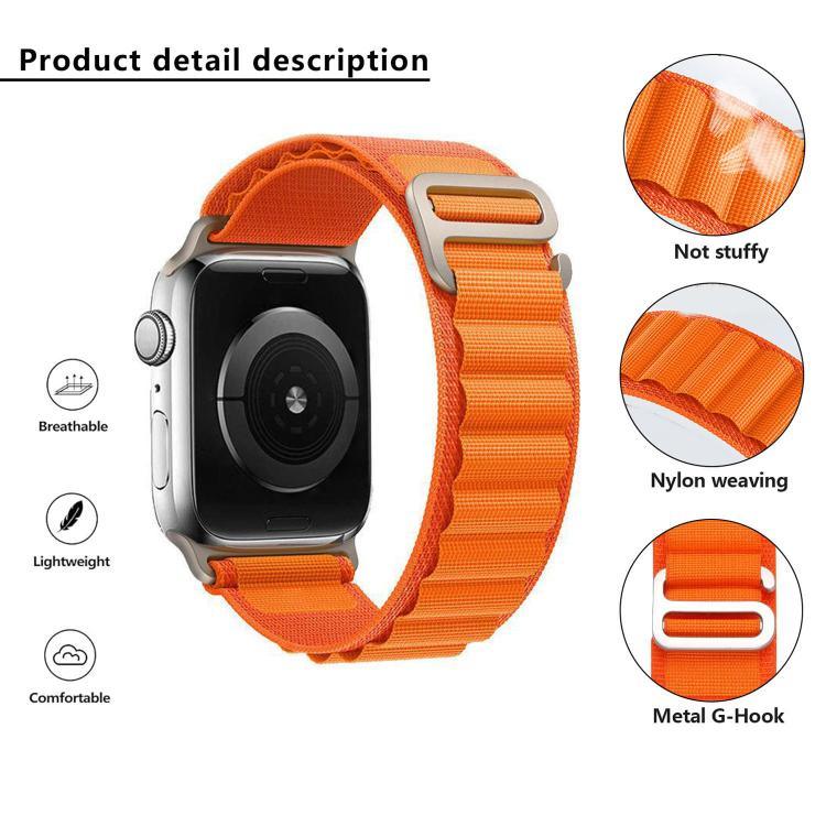 สายรัดนาฬิกาไนลอนแบบห่วง Aline xDfind สำหรับ Apple Watch 46mm / 49mm / 45mm / 44mm, สำหรับ Apple Watch 42mm / 41mm / 40mm / 38mm