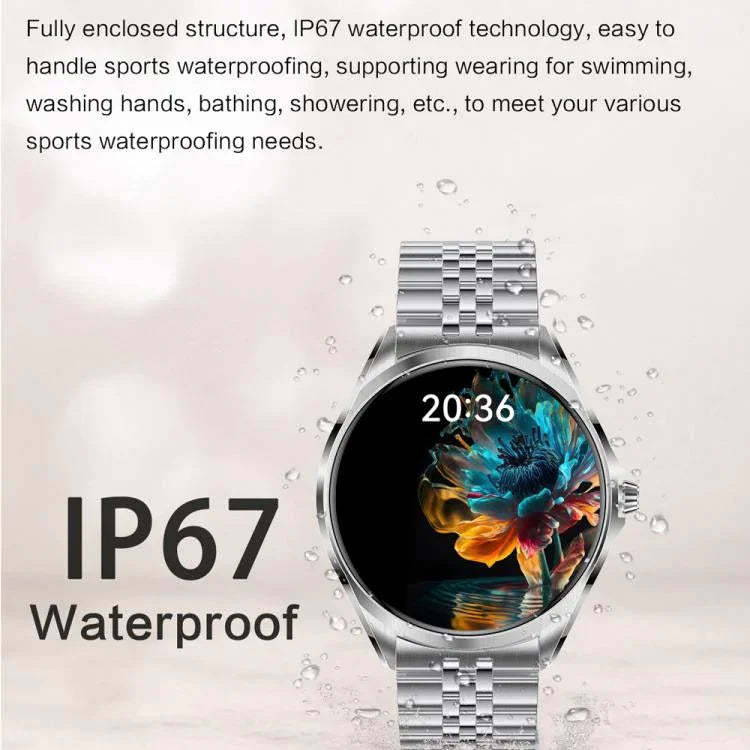 H78 หน้าจอ AMOLED 1.43 นิ้ว นาฬิกาอัจฉริยะสุขภาพและฟิตเนส กันน้ำ IP67 รองรับการโทร BT