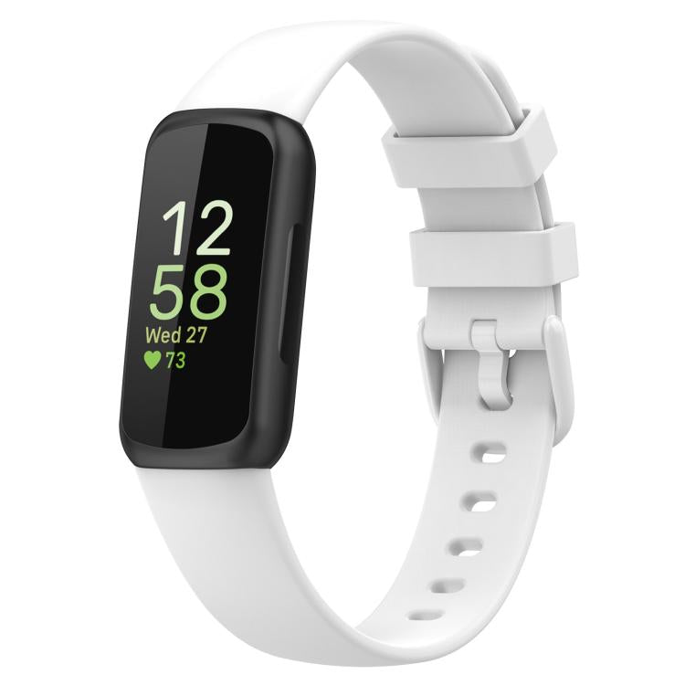 For Fitbit Inspire 3 xDfind Solid Color Silicone Watch Band, S, L