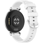 xDfind Quick Release Silver Buckle Silicone Watch Band Wristband, For Garmin Lily 2