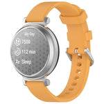 xDfind Quick Release Silver Buckle Silicone Watch Band Wristband, For Garmin Lily 2