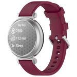 xDfind Quick Release Silver Buckle Silicone Watch Band Wristband, For Garmin Lily 2