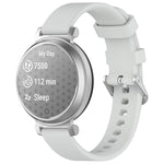 xDfind Quick Release Silver Buckle Silicone Watch Band Wristband, For Garmin Lily 2