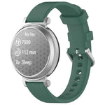 xDfind Quick Release Silver Buckle Silicone Watch Band Wristband, For Garmin Lily 2