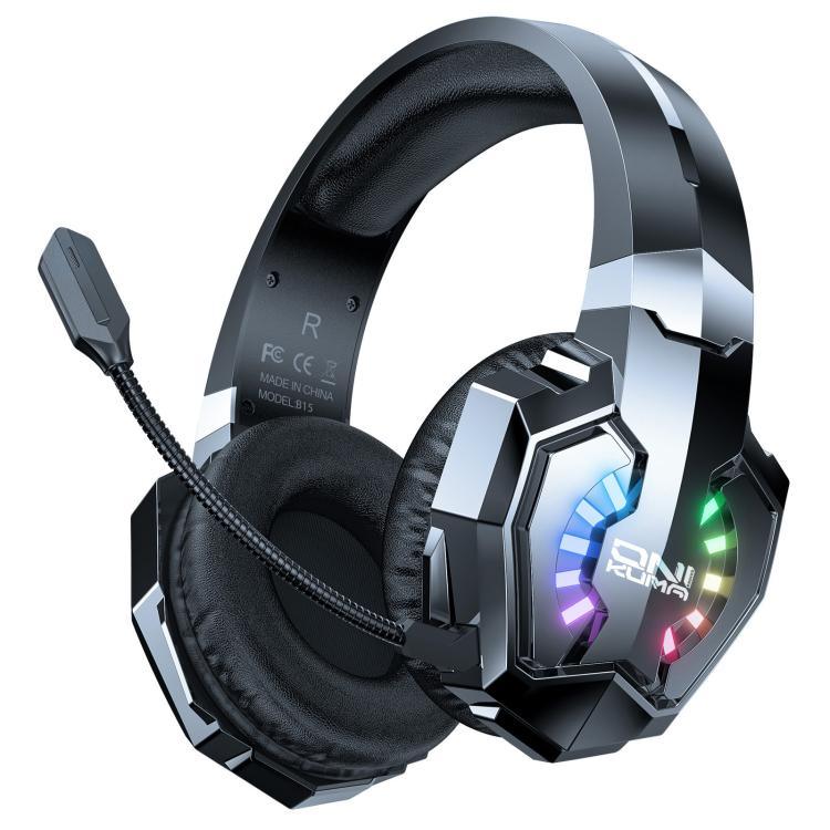 หูฟังเกม ONIKUMA B15 แบบสามโหมด Bluetooth, 2.4G, มีสาย
