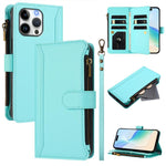 เคสหนังซิปพร้อมสายคล้องมือและช่องใส่บัตร 9 ช่องแบบปิดด้วยแม่เหล็ก สำหรับ iPhone 17e / 16e, สำหรับ iPhone 17 Pro Max, สำหรับ iPhone 17 Pro, สำหรับ iPhone 17, สำหรับ iPhone Air, สำหรับ iPhone 16 Pro Max, สำหรับ iPhone 16 Pro, สำหรับ iPhone 16 Plus