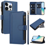 เคสหนังซิปพร้อมสายคล้องมือและช่องใส่บัตร 9 ช่องแบบปิดด้วยแม่เหล็ก สำหรับ iPhone 17e / 16e, สำหรับ iPhone 17 Pro Max, สำหรับ iPhone 17 Pro, สำหรับ iPhone 17, สำหรับ iPhone Air, สำหรับ iPhone 16 Pro Max, สำหรับ iPhone 16 Pro, สำหรับ iPhone 16 Plus