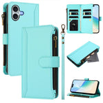 เคสหนังซิปพร้อมสายคล้องมือและช่องใส่บัตร 9 ช่องแบบปิดด้วยแม่เหล็ก สำหรับ iPhone 17e / 16e, สำหรับ iPhone 17 Pro Max, สำหรับ iPhone 17 Pro, สำหรับ iPhone 17, สำหรับ iPhone Air, สำหรับ iPhone 16 Pro Max, สำหรับ iPhone 16 Pro, สำหรับ iPhone 16 Plus