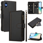 เคสหนังซิปพร้อมช่องใส่บัตร 9 ช่องและสายคล้องมือปิดด้วยแม่เหล็ก สำหรับ iPhone 11 Pro Max, สำหรับ iPhone 11, สำหรับ iPhone 11 Pro, สำหรับ iPhone XS / X, สำหรับ iPhone XR, สำหรับ iPhone XS Max, สำหรับ iPhone 8 Plus / 7 Plus