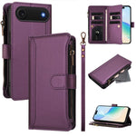 เคสหนังซิปพร้อมสายคล้องมือและช่องใส่บัตร 9 ช่องแบบปิดด้วยแม่เหล็ก สำหรับ iPhone 17e / 16e, สำหรับ iPhone 17 Pro Max, สำหรับ iPhone 17 Pro, สำหรับ iPhone 17, สำหรับ iPhone Air, สำหรับ iPhone 16 Pro Max, สำหรับ iPhone 16 Pro, สำหรับ iPhone 16 Plus