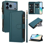 เคสหนังซิปพร้อมสายคล้องมือและช่องใส่บัตร 9 ช่องแบบปิดด้วยแม่เหล็ก สำหรับ iPhone 17e / 16e, สำหรับ iPhone 17 Pro Max, สำหรับ iPhone 17 Pro, สำหรับ iPhone 17, สำหรับ iPhone Air, สำหรับ iPhone 16 Pro Max, สำหรับ iPhone 16 Pro, สำหรับ iPhone 16 Plus