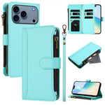 เคสหนังซิปพร้อมสายคล้องมือและช่องใส่บัตร 9 ช่องแบบปิดด้วยแม่เหล็ก สำหรับ iPhone 17e / 16e, สำหรับ iPhone 17 Pro Max, สำหรับ iPhone 17 Pro, สำหรับ iPhone 17, สำหรับ iPhone Air, สำหรับ iPhone 16 Pro Max, สำหรับ iPhone 16 Pro, สำหรับ iPhone 16 Plus