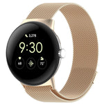 สายรัดข้อมือโลหะแม่เหล็ก Milanese xDfind สำหรับ Google Pixel Watch 4 / Watch 3 45mm, สำหรับ Google Pixel Watch 4 / 3 / 2 / 1 41mm