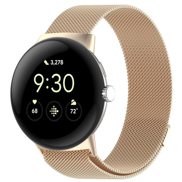 สายรัดข้อมือโลหะแม่เหล็ก Milanese xDfind สำหรับ Google Pixel Watch 4 / Watch 3 45mm, สำหรับ Google Pixel Watch 4 / 3 / 2 / 1 41mm