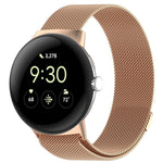 สายรัดข้อมือโลหะแม่เหล็ก Milanese xDfind สำหรับ Google Pixel Watch 4 / Watch 3 45mm, สำหรับ Google Pixel Watch 4 / 3 / 2 / 1 41mm