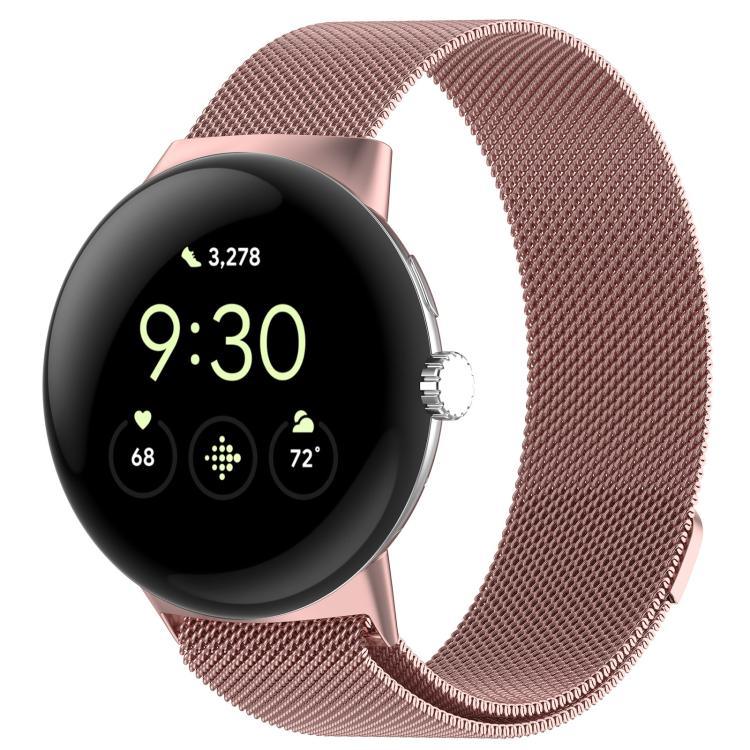 สายรัดข้อมือโลหะแม่เหล็ก Milanese xDfind สำหรับ Google Pixel Watch 4 / Watch 3 45mm, สำหรับ Google Pixel Watch 4 / 3 / 2 / 1 41mm