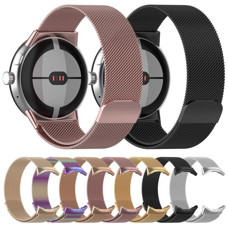 สายรัดข้อมือโลหะแม่เหล็ก Milanese xDfind สำหรับ Google Pixel Watch 4 / Watch 3 45mm, สำหรับ Google Pixel Watch 4 / 3 / 2 / 1 41mm