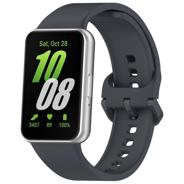 สายรัดนาฬิกาซิลิโคนหัวเข็มขัดสีสันสดใสสีพื้น xDfind สำหรับ Samsung Galaxy Fit3 SM-R390