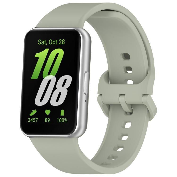 สายรัดนาฬิกาซิลิโคนหัวเข็มขัดสีสันสดใสสีพื้น xDfind สำหรับ Samsung Galaxy Fit3 SM-R390