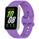 สายรัดนาฬิกาซิลิโคนหัวเข็มขัดสีสันสดใสสีพื้น xDfind สำหรับ Samsung Galaxy Fit3 SM-R390