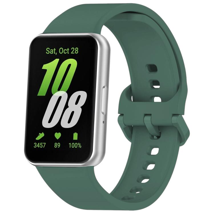 สายรัดนาฬิกาซิลิโคนหัวเข็มขัดสีสันสดใสสีพื้น xDfind สำหรับ Samsung Galaxy Fit3 SM-R390
