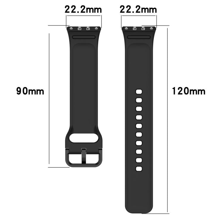 สายรัดนาฬิกาซิลิโคนหัวเข็มขัดสีสันสดใสสีพื้น xDfind สำหรับ Samsung Galaxy Fit3 SM-R390