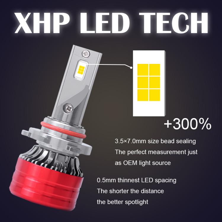 2pcs 25W 2500lm 6000K Car LED Headlight Bulb, 9004, 9005, 9006, 9007, H1, H4, H7, H11