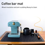 แผ่นรองเครื่องชงกาแฟซิลิโคนอเนกประสงค์ กันความร้อน กันลื่น พร้อมแผ่นรองระบายน้ำ ขนาด 71 x 50 ซม.