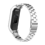 สายรัดนาฬิกาเหล็กสามเม็ดแบบบูรณาการกรอบโลหะ xDfind สำหรับ Samsung Galaxy Fit 2
