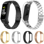 สายรัดนาฬิกาเหล็กสามเม็ดแบบบูรณาการกรอบโลหะ xDfind สำหรับ Samsung Galaxy Fit 2