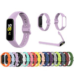 สายรัดนาฬิกาซิลิโคนสีเรียบ xDfind สำหรับ Samsung Galaxy Fit2 R220