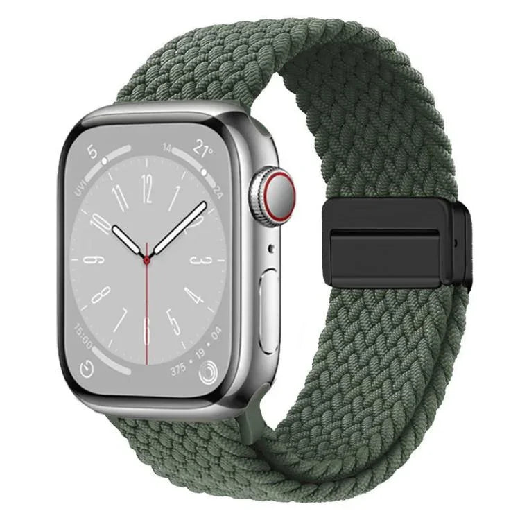 สายรัดนาฬิกาทอแบบห่วงหัวเข็มขัดแม่เหล็ก xDfind สำหรับ Apple Watch ขนาด 46 มม. / 49 มม. / 45 มม. / 44 มม. และ 42 มม. / 41 มม. / 40 มม. / 38 มม.