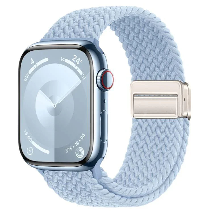 สายรัดนาฬิกาทอแบบห่วงหัวเข็มขัดแม่เหล็ก xDfind สำหรับ Apple Watch ขนาด 46 มม. / 49 มม. / 45 มม. / 44 มม. และ 42 มม. / 41 มม. / 40 มม. / 38 มม.