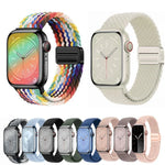 สายรัดนาฬิกาทอแบบห่วงหัวเข็มขัดแม่เหล็ก xDfind สำหรับ Apple Watch ขนาด 46 มม. / 49 มม. / 45 มม. / 44 มม. และ 42 มม. / 41 มม. / 40 มม. / 38 มม.