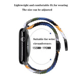 สายรัดนาฬิกาทอแบบห่วงหัวเข็มขัดแม่เหล็ก xDfind สำหรับ Apple Watch ขนาด 46 มม. / 49 มม. / 45 มม. / 44 มม. และ 42 มม. / 41 มม. / 40 มม. / 38 มม.
