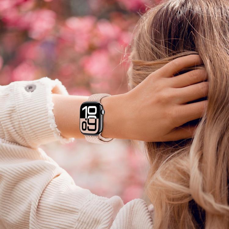 สายรัดนาฬิกาทอแบบห่วงหัวเข็มขัดแม่เหล็ก xDfind สำหรับ Apple Watch ขนาด 46 มม. / 49 มม. / 45 มม. / 44 มม. และ 42 มม. / 41 มม. / 40 มม. / 38 มม.