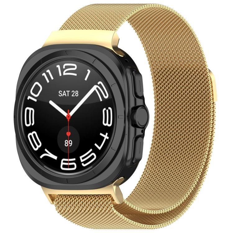 สายรัดนาฬิกาเหล็กสแตนเลสแม่เหล็กมิลาน xDfind สำหรับ Samsung Galaxy Watch Ultra 47มม. / Ultra 2025