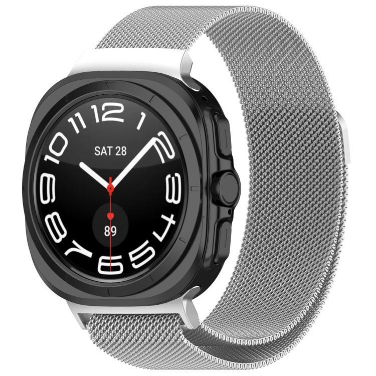 สายรัดนาฬิกาเหล็กสแตนเลสแม่เหล็กมิลาน xDfind สำหรับ Samsung Galaxy Watch Ultra 47มม. / Ultra 2025