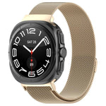 สายรัดนาฬิกาเหล็กสแตนเลสแม่เหล็กมิลาน xDfind สำหรับ Samsung Galaxy Watch Ultra 47มม. / Ultra 2025