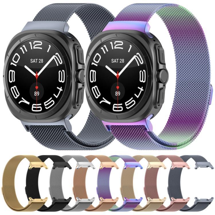 สายรัดนาฬิกาเหล็กสแตนเลสแม่เหล็กมิลาน xDfind สำหรับ Samsung Galaxy Watch Ultra 47มม. / Ultra 2025