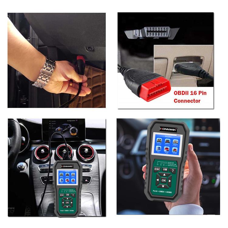 KONNWEI KW470 2.8 inch Color Screen Car OBD2 Fault Diagnostic Scan Tool for Ford, KW470