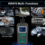 KONNWEI KW470 2.8 inch Color Screen Car OBD2 Fault Diagnostic Scan Tool for Ford, KW470