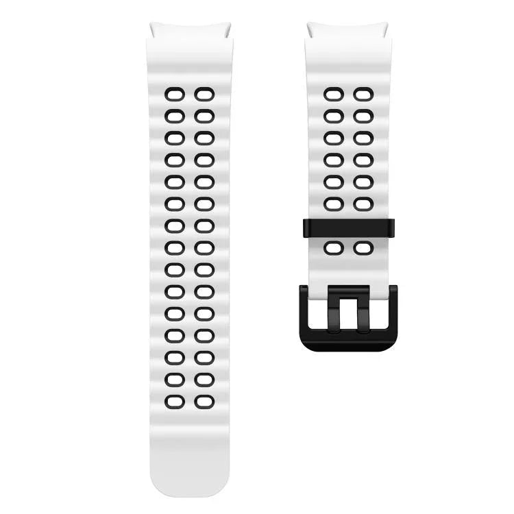 สายรัดนาฬิกาซิลิโคนสองสีแบบรูสองแถว Ocean สำหรับ Samsung Galaxy Watch 7 40 / 44มม.