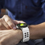 สายรัดนาฬิกาซิลิโคนสองสีแบบรูสองแถว Ocean สำหรับ Samsung Galaxy Watch 7 40 / 44มม.