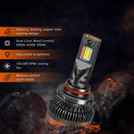 2pcs/Pack 60W 8000LM 6000K Three Color Remote Control Car LED Headlight Bulb, 9005, 9006, H1, H4, H7, H11