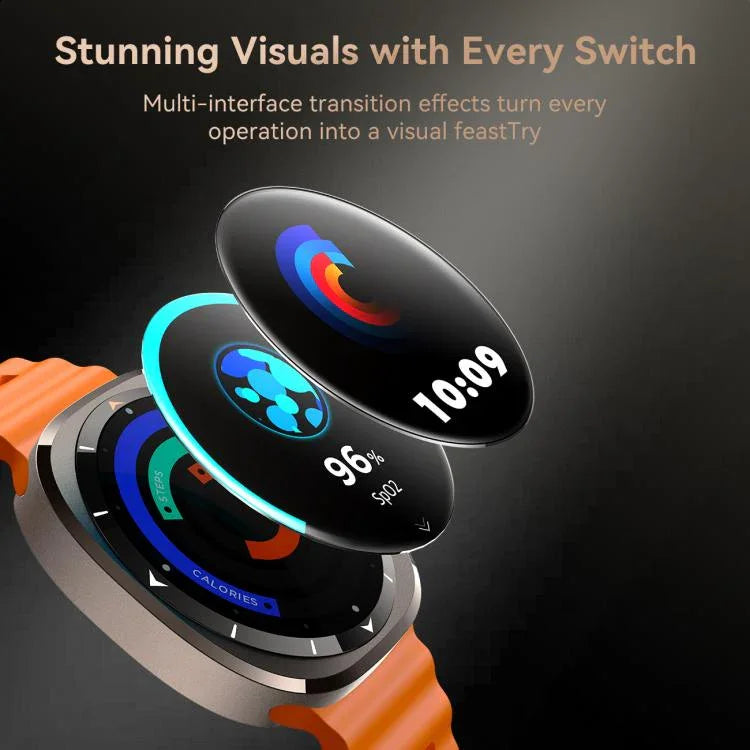 นาฬิกาสมาร์ท JOYROOM Venture Series JR-FV2 รองรับบลูทูธโทรได้ / การนอนหลับ / ออกซิเจนในเลือด / อัตราการเต้นของหัวใจ / ความดันโลหิต