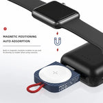 ROCK W26 ที่ชาร์จไร้สายแม่เหล็กแบบพกพาสำหรับ Apple Watch อินเทอร์เฟซ Type-C, W26 อินเทอร์เฟซ Type-C