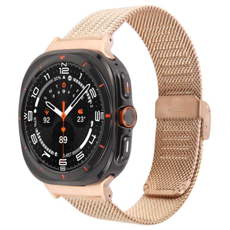 สายรัดนาฬิกาโลหะมิลานแบบหัวเข็มขัดในตัว สำหรับ Samsung Galaxy Watch Ultra 47มม. / Ultra 2025