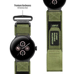 สายรัดข้อมือไนลอนแบบปลดเร็วพร้อมตะขอและห่วง xDfind สำหรับ Google Pixel Watch 4 / 3 45mm, สำหรับ Google Pixel Watch 4 / 3 / 2 / 1 41mm